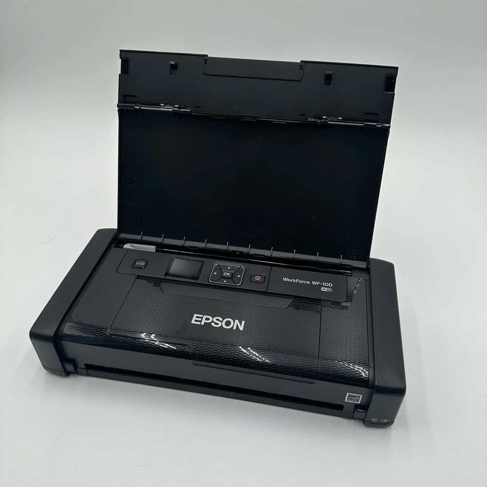 Epson WorkForce WF-100 Wireless Mobile Color Inkjet Printer w/ Case, Ink & AC